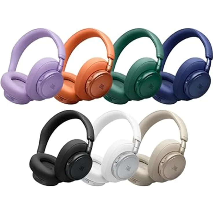 JBL LIVE 780NC, Over-ear Kopfhörer mit Adaptive Noise Cancelling und 80 Stunden Akkulaufzeit, Bluetooth White – Bild 6