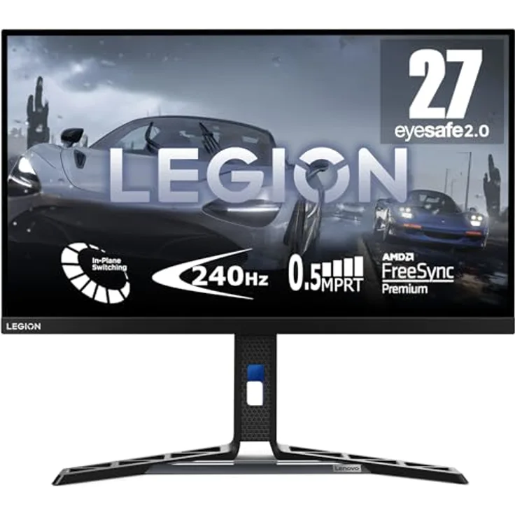 Lenovo Legion Y27f-30 | 27" Full HD Gaming Monitor | 240Hz | 0,5ms Reaktionszeit | AMD FreeSync Premium | integr. Lautsprecher | schwarz