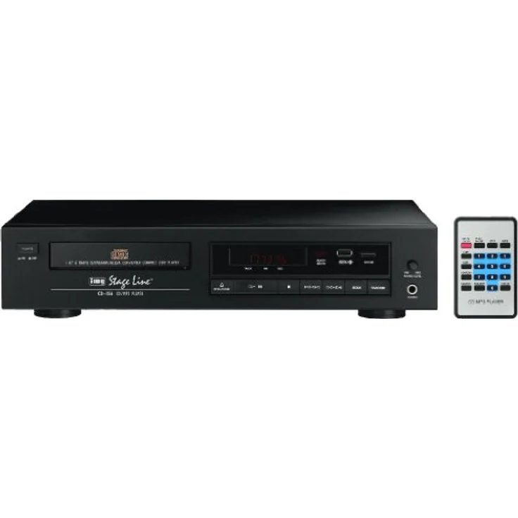 Monacor CD-156 Stereo CD-Player mit USB 2.0-Schnittstelle, MP3-Player für Hi-Fi und ELA-Einsätze, in Schwarz – Bild 2