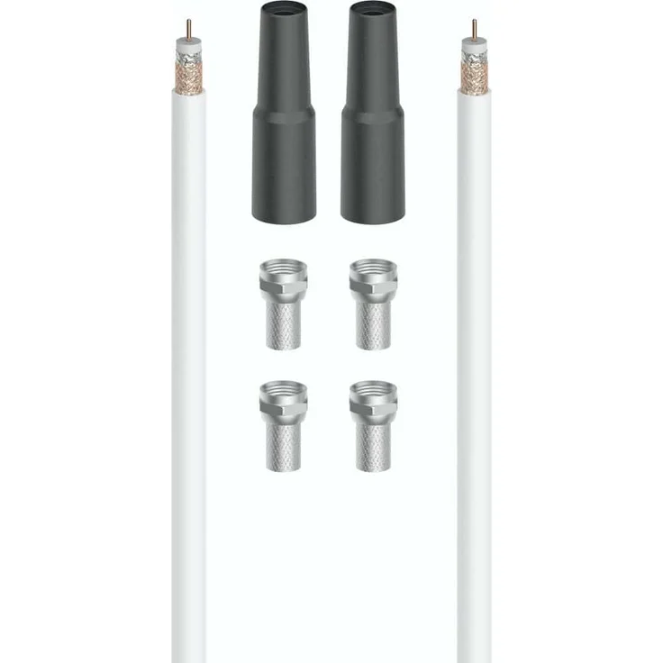 Hama Antennenkabel 00205042, 20 m, Koaxial, Weiß – Bild 1