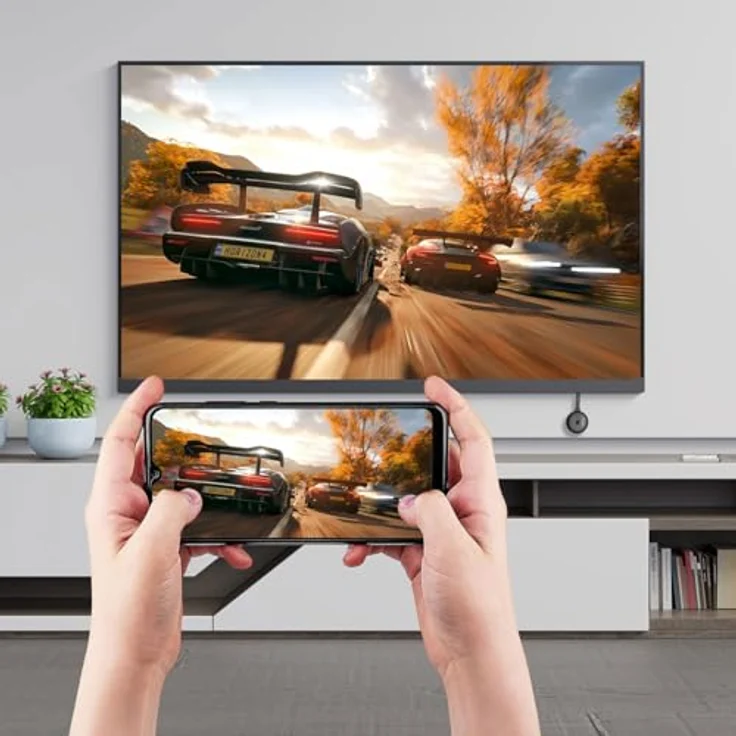 Casativo Streaming-Stick 4K Ultra HDMI, WLAN-Empfänger mit Miracast, AirPlay & DLNA, ideal für Gaming & große Beamer-Leinwände – Bild 5