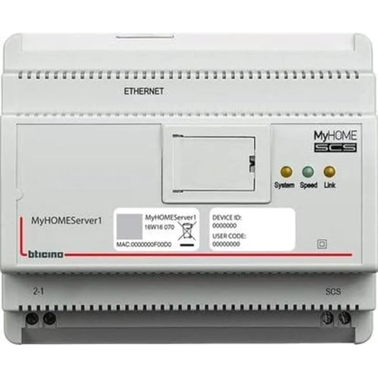 Legrand Myhome up MYHOMESERVER1, Smart Home Hub zur automatisierten Steuerung von Licht, Rollläden und Heizung, Schnittstelle für Philips Hue und LIFX, Cloud-Gateway, 6 TE DIN – Bild 2