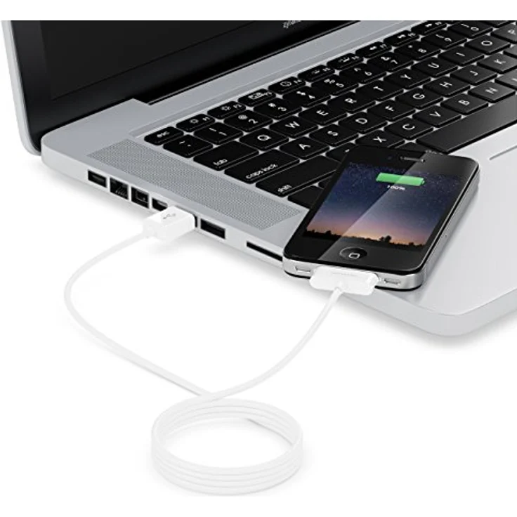 deleyCON 30-Pin USB Ladekabel Dock Connector, 0,5m, kompatibel mit iPhone 4s/4/3Gs/3G, iPad, iPod - Weiß – Bild 5