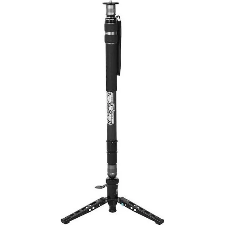 Sirui SVM-145P Monopod, Carbon Stativ mit Schnellwechselsystem, 145cm Höhe, Pedal Version, Schwarz
