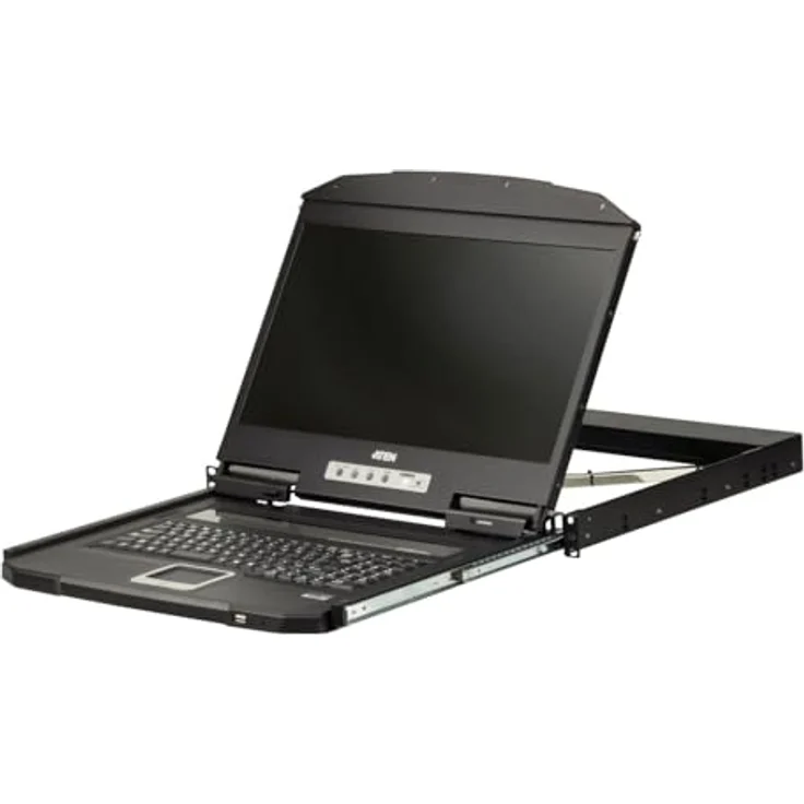 Aten CL3100NX-ATA-XG US KIT, KVM Switch mit 18,5" Breitbild-LCD, USB/VGA, Schwarz – Bild 2