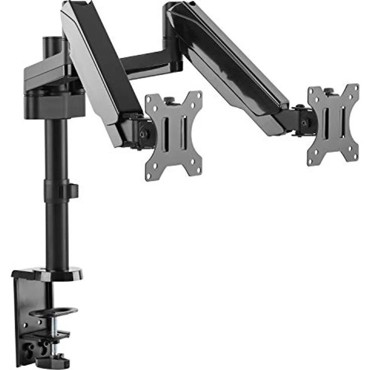 RICOO Monitor Halterung Tisch Gasdruckfeder für 17-32 Zoll, VESA Tischhalterung, Monitorarm TS3911, Monitorhalterung 2 Monitore Arm Bildschirmhalterung Bildschirm Halter, Arme für Computermonitore – Bild 1