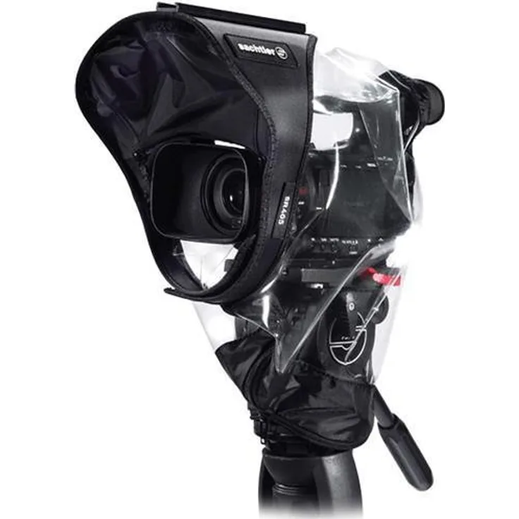 Sachtler Transparenter Regenschutz für Mini DV/HDV Videokamera, wasserdichte Kameraabdeckung mit Blitzschuh-Anschluss, 39 x 37 x 38 cm