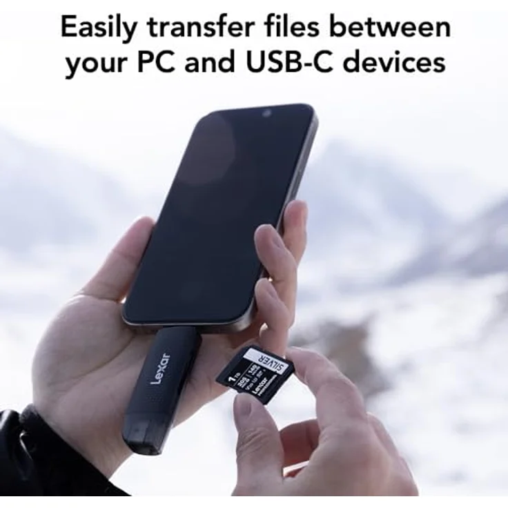 Lexar Dual-Slot-USB-A/C-Leser, bis zu 205 MB/s, SD- und microSD-Karten unterstützt (LRW310X-BNBNG) – Bild 4