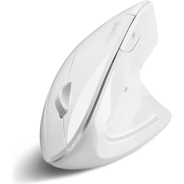 Perixx PERIMICE-813W Vertikale Bluetooth-Maus – Kabellose 3-in-1-Multi-Geräte-Technologie – Weiß – Rechtshänder-Design – Bild 1