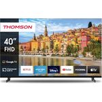 Thomson 40 Zoll (101 cm) Google TV HD Triple Tuner Smart TV mit Sprachsteuerung – 40FG2S14 – Rahmenloses Design, beleuchtete Fernbedienung
