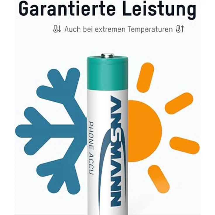 ANSMANN Akku AAA Micro 800 mAh 1,2V NiMH für Schnurlostelefon 4 Stück - Wiederaufladbare Batterien mit geringer Selbstentladung maxE - Akkus ideal für Haustelefon schnurlos - Rechargeable Battery – Bild 5