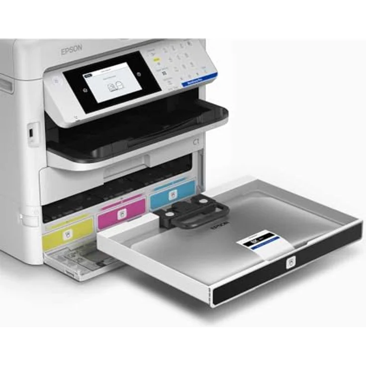 Epson WorkForce Pro EM-C800RDWF, Multifunktionsdrucker mit Duplex-Scan, Heat-Free Drucktechnologie, Schwarz – Bild 4