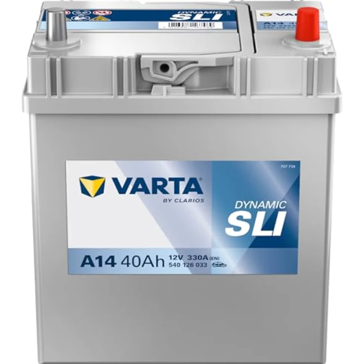 Varta A14 Blue Dynamic, Starterbatterie 12V / 40Ah / 330A, wartungsfrei, Pluspol rechts – Bild 2