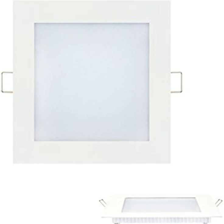 ENERGMiX 12w Ultra Falch dünn LED Panel Unterputz Einbauleuchte Eckig 170x170 mm Kaltweiss, 660 Lumen, 6000K – Bild 1