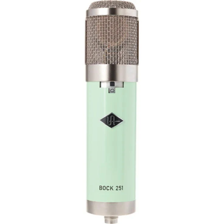 Universal Audio Bock 251, Multi-Pattern Großmembran Röhren-Kondensatormikrofon mit CK12-Kapsel und Cinemag-Transformator, inkl. PSU, Mikrofonspinne und Premium Case im Vintage-Stil