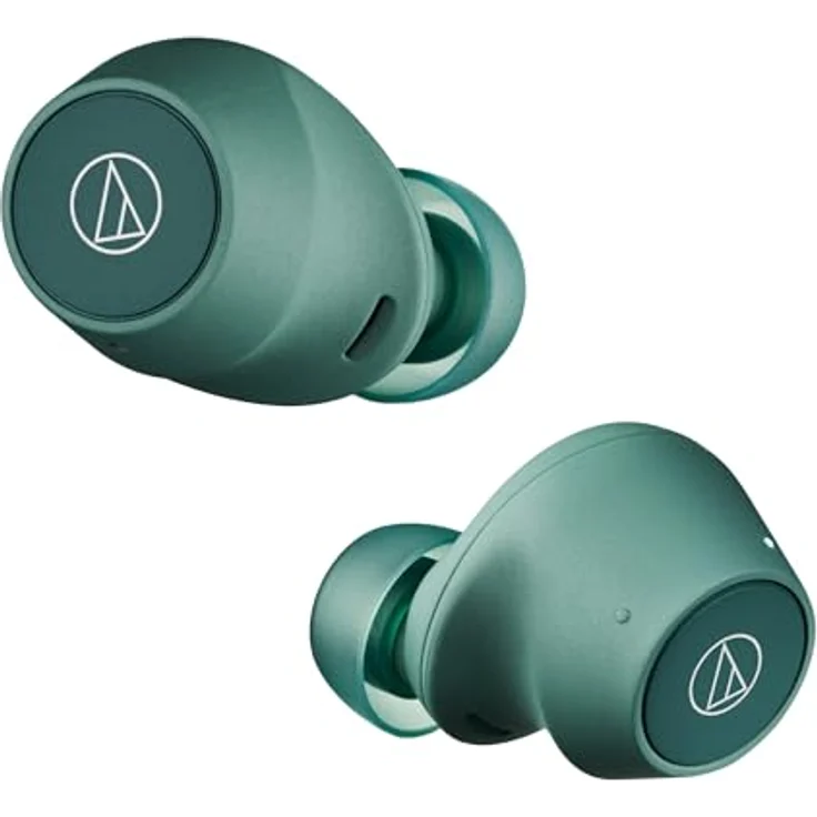 Audio-Technica ATH-CKS30TW+ Kabellose Kopfhörer (Grün) mit Equalizer und Active Noise Cancelling – Bild 2