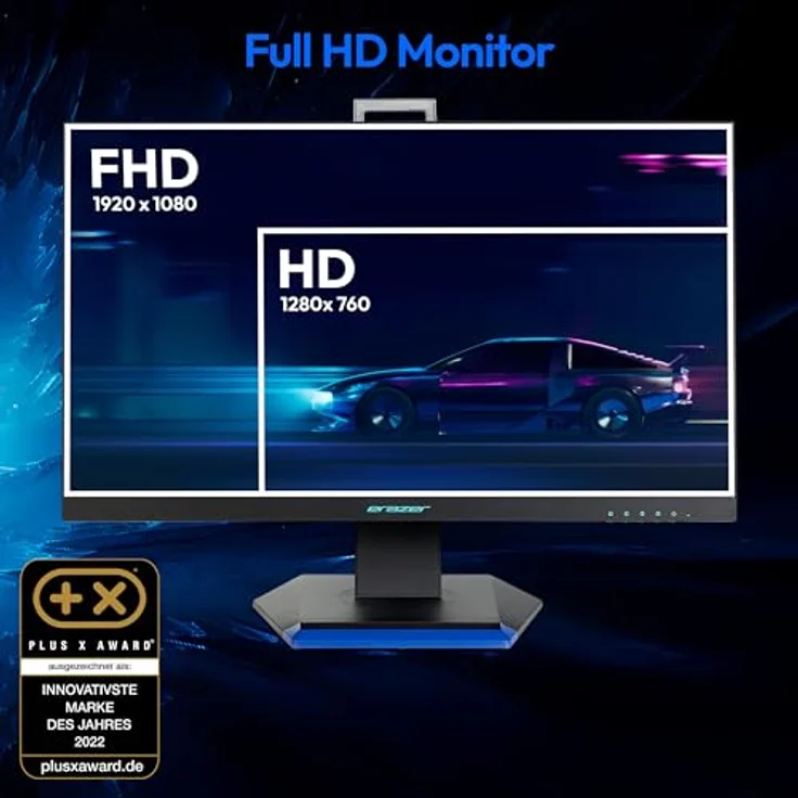 ERAZER Spectator X40 (MD 21725) 62,2 cm (25 Zoll) Full HD HDR10 Gaming Monitor (180Hz, 1080p, Adaptive Sync, 16:9, 1ms, HDMI, Display Port) - Gaming-Monitor mit 180Hz, HDR10, integrierten Lautsprechern, HDMI und DisplayPort – Bild 2