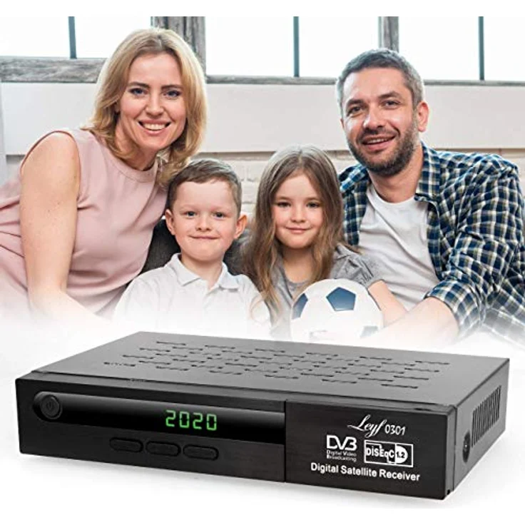Leyf Satellite Receiver PVR Recording Function Digital Satellite Receiver (HDTV, DVB-S/DVB-S2, HDMI, SCART, 2X USB, Full HD 1080p) [Pre-Programmed for Astra, Hotbird and Türksat] + HDMI Cable – Bild 4