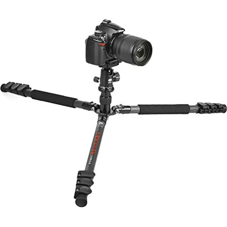 Sirui ET-1204-E-10 Easy Traveler Dreibeinstativ mit E-10 Kopf (Carbon, Höhe: 139 cm, Gewicht: 1,04kg, Belastbarkeit: 8kg) mit Tasche und Gurt – Bild 2