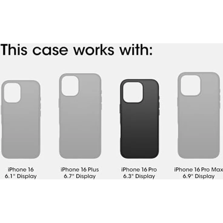 OtterBox Schutzhülle für iPhone 16 Pro Prefix Serie, transparent, ultradünn, militärgetestet, MagSafe-fähig – Bild 2