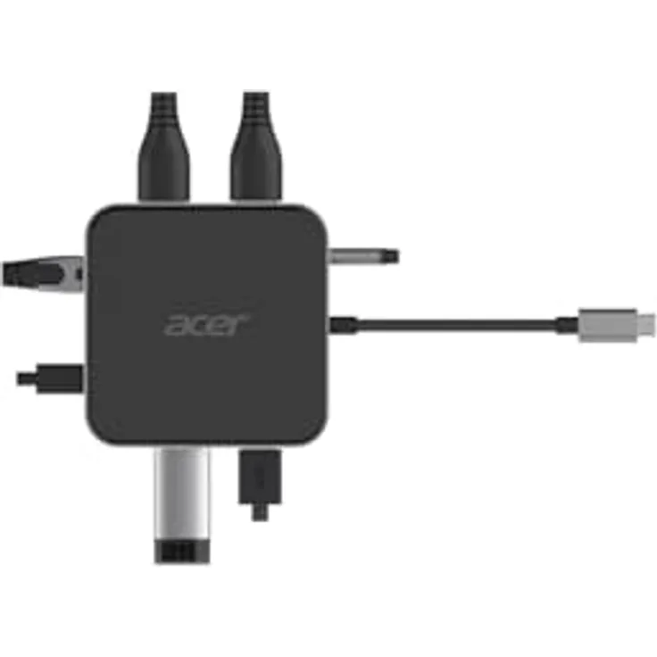 Acer 7in1 USB4 8k Multi Display Hub 1xHDMI/1xDP/2xUSB3.2/USB-C/RJ45/Audi - Acer 7in1 USB4 8k Multi Display Hub mit vielseitigen Anschlussmöglichkeiten