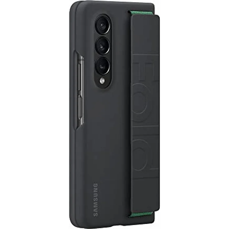 Samsung Silicone Grip Cover EF-GF936 für das Galaxy Z Fold4 | Smartphone Cover, Handy-Hülle mit abnehmbarem Band, Griffig, Schutz Case, stoßfest, Black – Bild 3