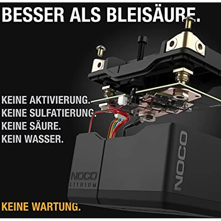 Noco NLP9 Powersport Batterie 12V 400A, Lithium mit fortschrittlichem Batteriemanagementsystem und hoher Startleistung – Bild 3