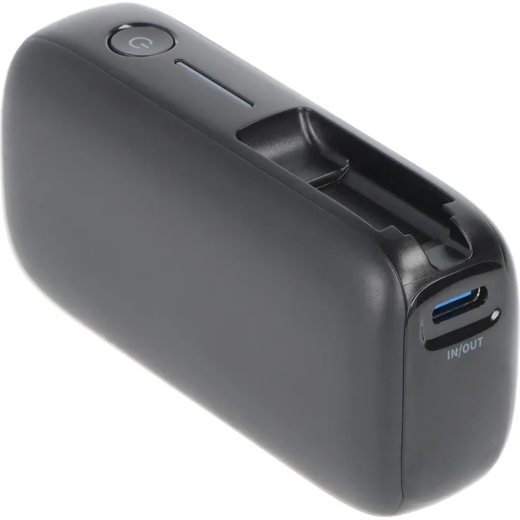 Goobay Powerbank 20.000 mAh, mit integriertem USB-Câ„¢-Kabel, portable Ladegerät