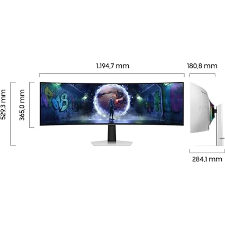 Samsung Gaming Odyssey G93SD, 49" OLED Monitor mit 5120 x 1440 Auflösung, 240Hz, 0,03ms Reaktionszeit – Bild 5