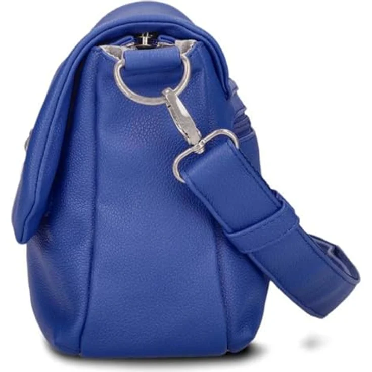 Zwei Mademoiselle.M Messenger, 33 cm Laptopfach, grau, 100% Polyurethan – Bild 5