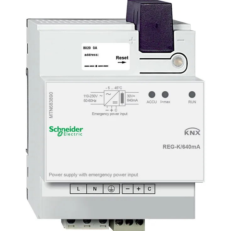 Schneider Electric MTN683890, KNX Spannungsversorgung mit 1 Port, 640 mA, Weiß