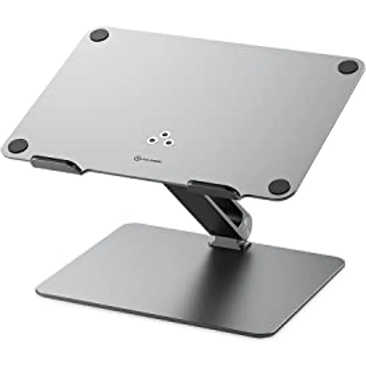 ALOGIC Elite Verstellbarer Laptopständer, Ergonomischer Riser im Aluminiumdesign, tragbar und robust, kompatibel mit MacBook Pro, MacBook Air, Dell XPS, Chromebook (Silber)