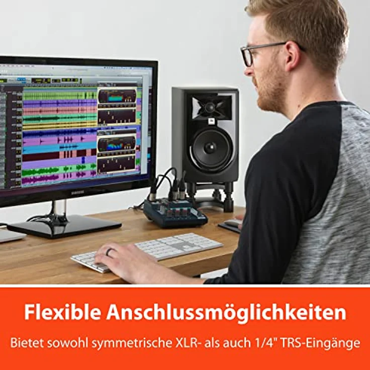 JBL 306P MKII, Studio-Monitor mit neutraler Frequenzwiedergabe, XLR/1/4" TRS Eingängen und verbesserter Basswiedergabe – Bild 5