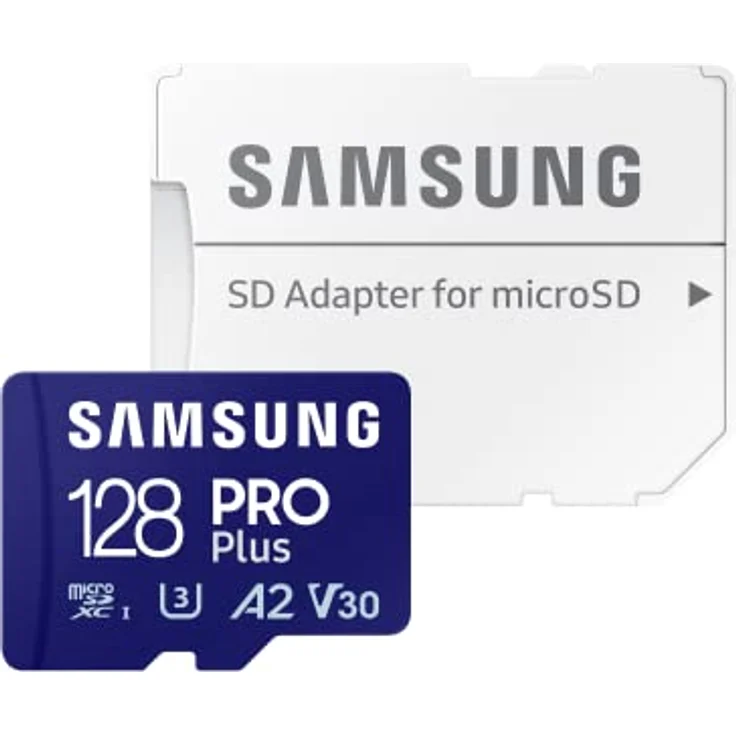 Samsung PRO Plus microSD Speicherkarte (MB-MD128SA/EU), 128 GB, UHS-I U3, Full HD & 4K UHD, 180 MB/s Lesen, 130 MB/s Schreiben, Karte für Smartphone, Drohne oder Konsole, inkl. SD-Adapter (2023) – Bild 4