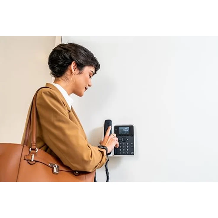 HP Poly Edge E100 IP Telefon, PoE-fähig mit Hintergrundgeräuschreduzierung und modernem Design – Bild 7