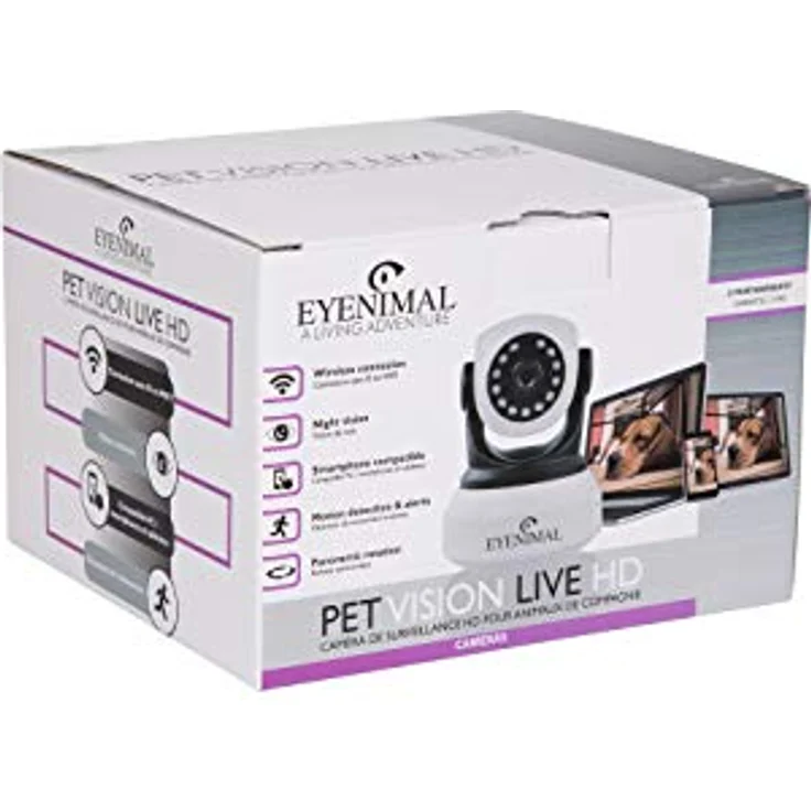 Num'axes 01839928 EYENIMAL Pet Vision Live HD Hunde-Überwachungskamera – Bild 4