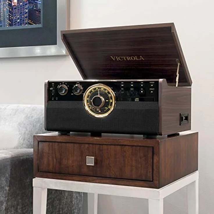 Victrola Empire 6-in-1 Bluetooth Plattenspieler Music Centre – Bild 4