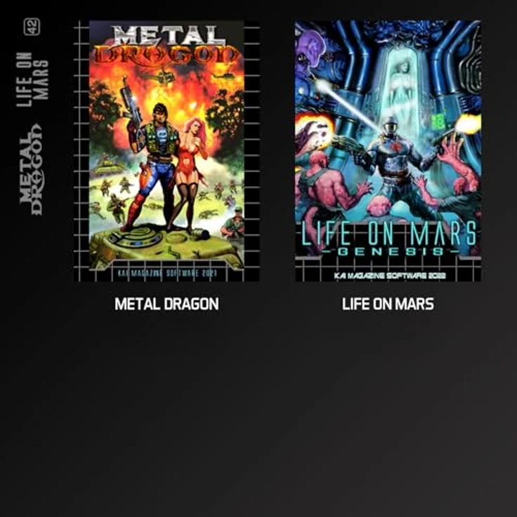 Blaze Evercade Metal Dragon/Life on Mars Cartridge, Kompatibel mit Evercade-Geräten, 2 Indie-Spiele auf einer Cartridge – Bild 3