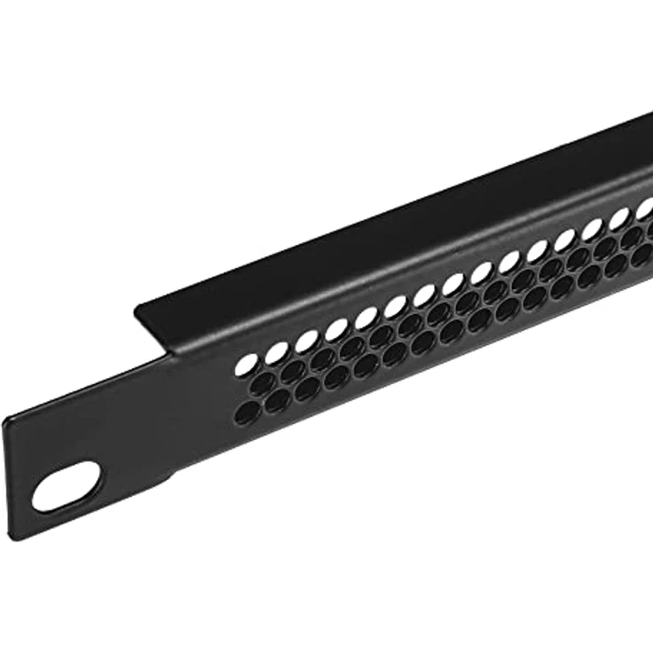 Adam Hall - 19 Zoll U-Lüftungsblende 0,5 HE, Rundlochung , schwarz – Bild 3