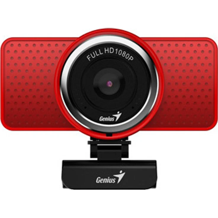 Genius ECam 8000 Full HD Webkamera 1920x1080 USB 2.0, rot, Windows 7 kompatibel, 30 FPS