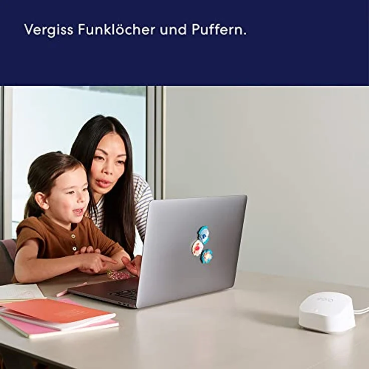 Dualband-Mesh-Wi-Fi-6-System Amazon eero 6+ mit integriertem Smart Home-Hub von Zigbee und Unterstützung für 160-MHz-Client-Geräte (Dreierpack) – Bild 3