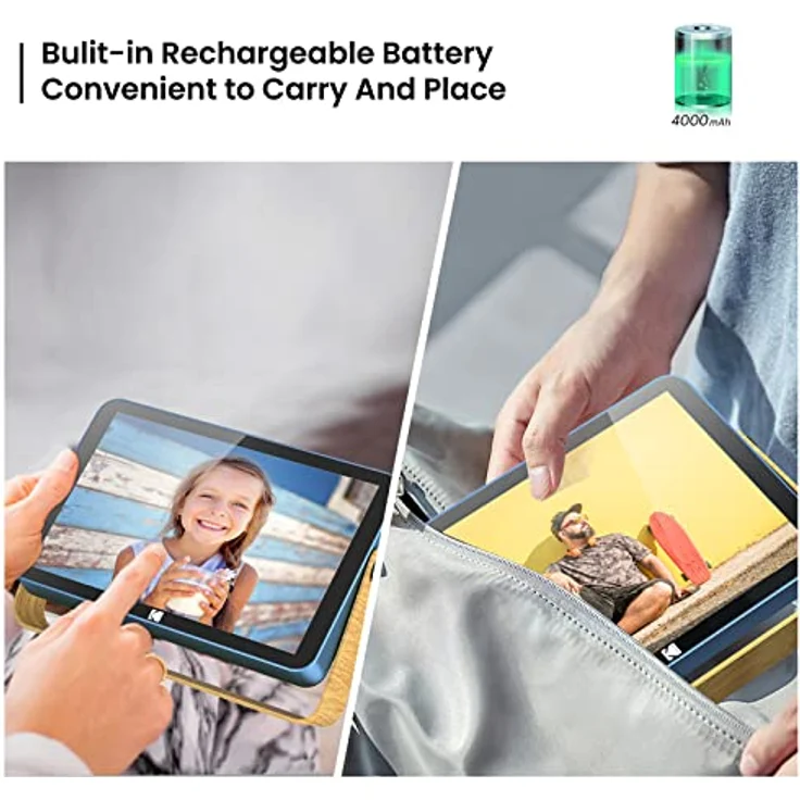 Kodak RWF-108V, Digitaler Bilderrahmen mit 10" Bildschirm, 1280 x 800 Pixel, WiFi, blau – Bild 2