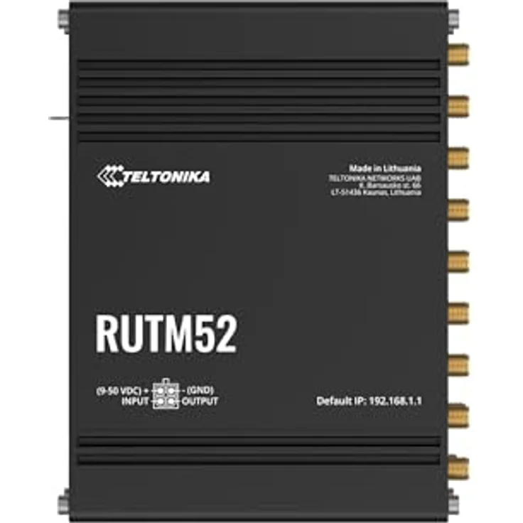 Teltonika RUTM52, 5G-Router mit dualen Modems und Multi-WAN-Funktionen, Schwarz – Bild 2