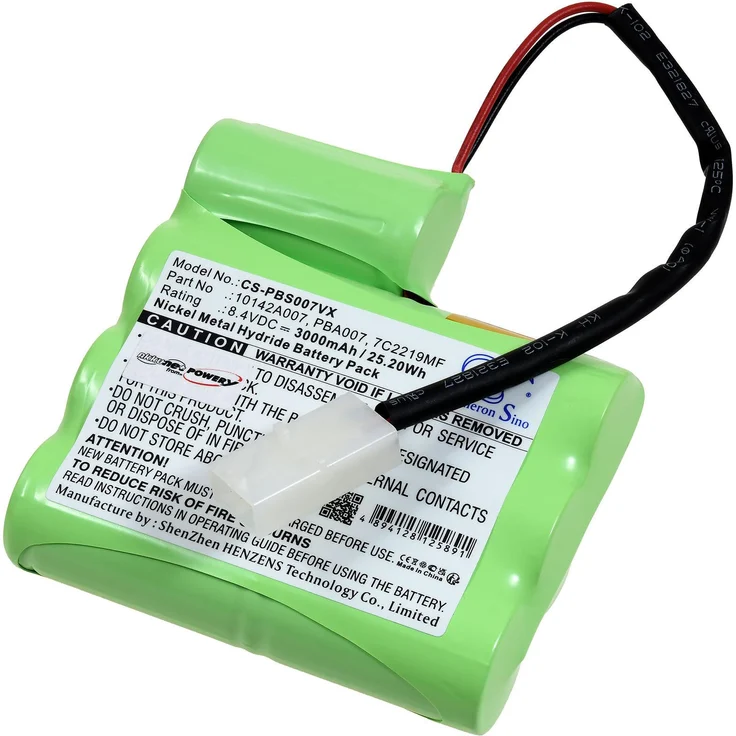Powery Akku kompatibel mit Water Tech Typ PB-BH843-RR1P, 8,4V 3000mAh NiMH