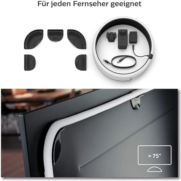 Philips Hue Play Gradient Lightstrip für 75 Zoll TV White & Color Ambiance – Bild 2