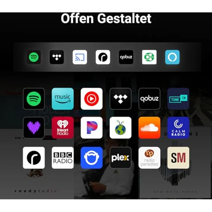 WiiM Sound Smart Speaker, 1,8″ Touch-Display, Hi-Res 24 Bit/192 kHz, AI RoomFit™, 100W Spitzenleistung, Wi-Fi 6E / Bluetooth 5.3, Multiroom & Stereo-Kopplung, Fernbedienung, Schwarz – Bild 5