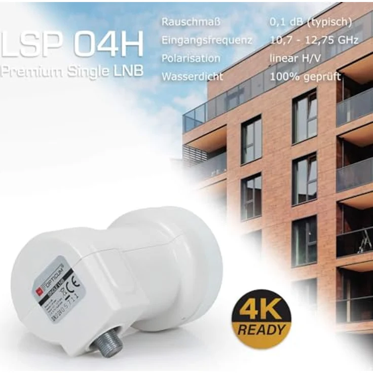 Opticum Red, LSP-04H Universal-Single-LNB (für 1 Teilnehmer) – Bild 3