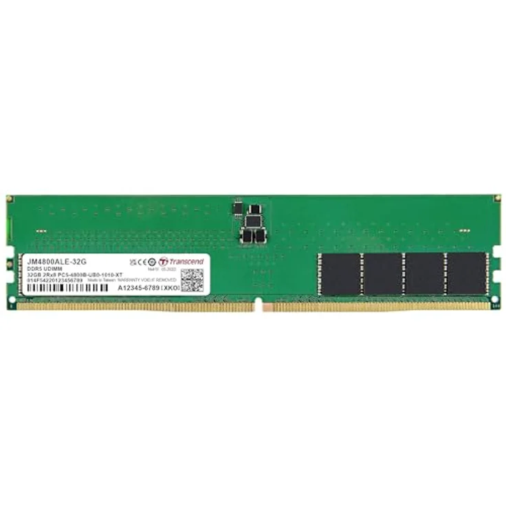 Transcend PC-Arbeitsspeicher Modul 32GB DDR5 4800MHz - JM4800ALE-32G, Long-DIMM DRAM-Module – Bild 1