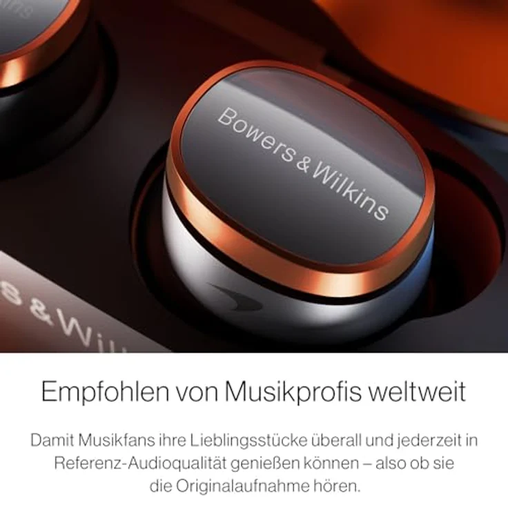 Bowers & Wilkins Pi8 McLaren (FP45837), Kabellose In-Ear-Kopfhörer mit ANC, 6,5 h Akkulaufzeit und Smart Case, Mehrfarbig – Bild 6