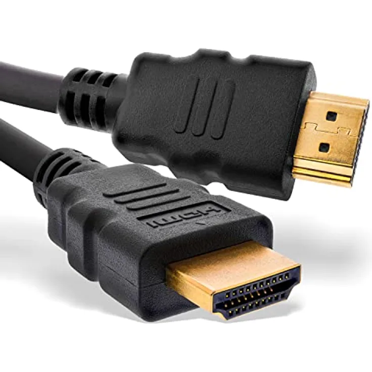 InLine® Zertifiziertes HDMI Kabel 1m schwarz/gold - Ultra High Speed HDMI 2.1 8K/4K Kabel mit Ethernet - 3-fache Schirmung & Vollkupferadern
